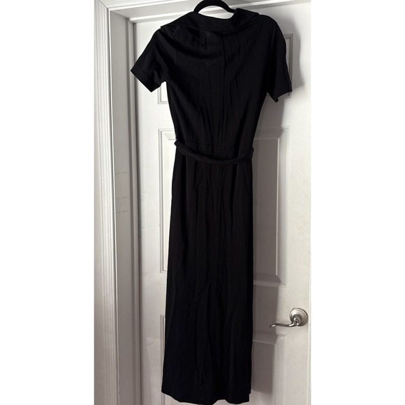 NWT Massimo Dutti Women's XS X-small 0/2 Kadin Button Up Shirt Dress Black - Picture 10 of 10